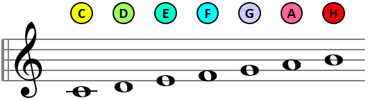 Notenlinien - Kringel auf und zwischen fünf Linien Notenlinien - Kringel auf und zwischen fünf Linien