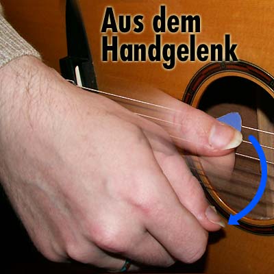 Anschlag - Betonung Handgelenk