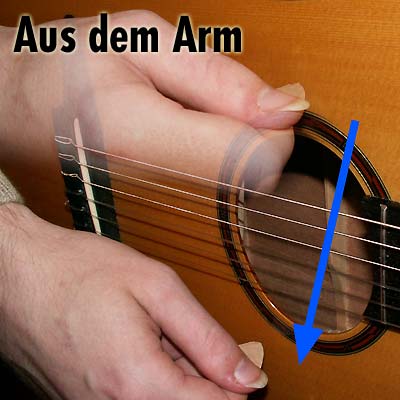 Anschlag - Betonung Arm